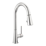Peerless Precept Single Lever Pull Down Kitchen Faucet with POWERinse, Chrome