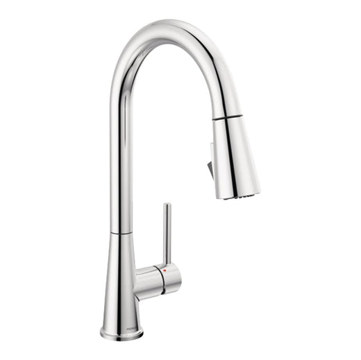 Peerless Precept Single Lever Pull Down Kitchen Faucet with POWERinse, Chrome
