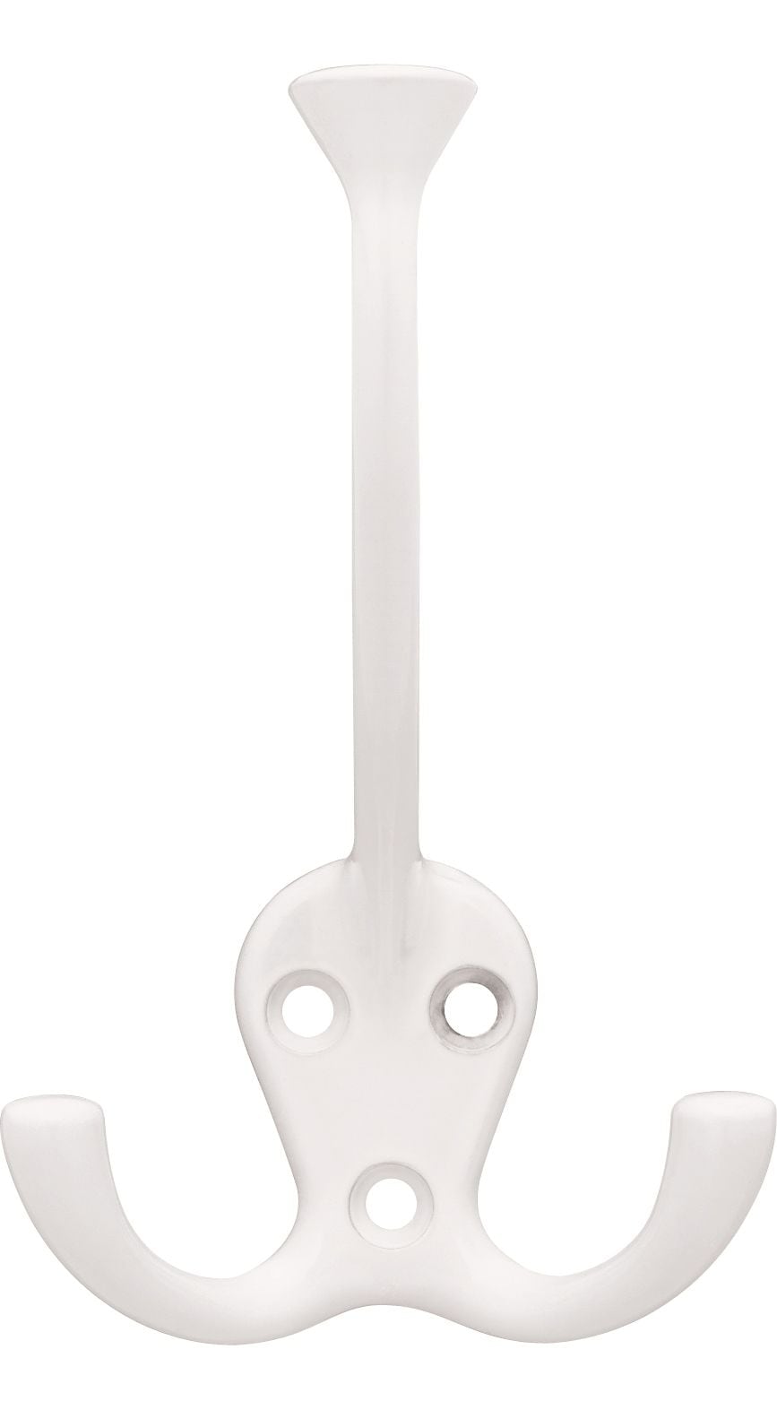 Peerless Stainless Steel Single Tri-Hooks, White, 3-pk