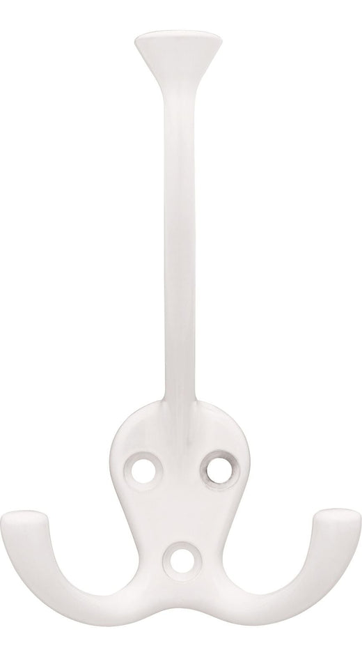 Peerless Stainless Steel Single Tri-Hooks, White, 3-pk