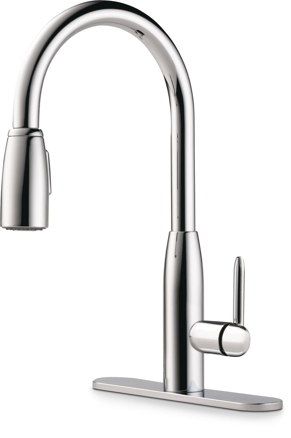 Peerless Tunbridge Single Handle High Arc Pull Down Kitchen Faucet, Chrome