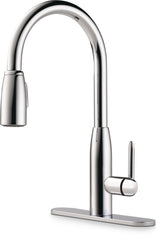 Peerless Tunbridge Single Handle High Arc Pull Down Kitchen Faucet, Chrome