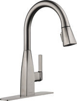 Peerless Xander Single Handle High Arc Pull-Down Kitchen Faucet, Stainless Steel