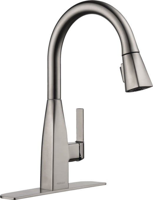 Peerless Xander Single Handle High Arc Pull-Down Kitchen Faucet, Stainless Steel