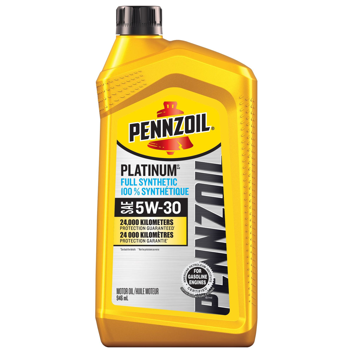Pennzoil Platinum 5W30 Synthetic Engine/Motor Oil, 946-mL