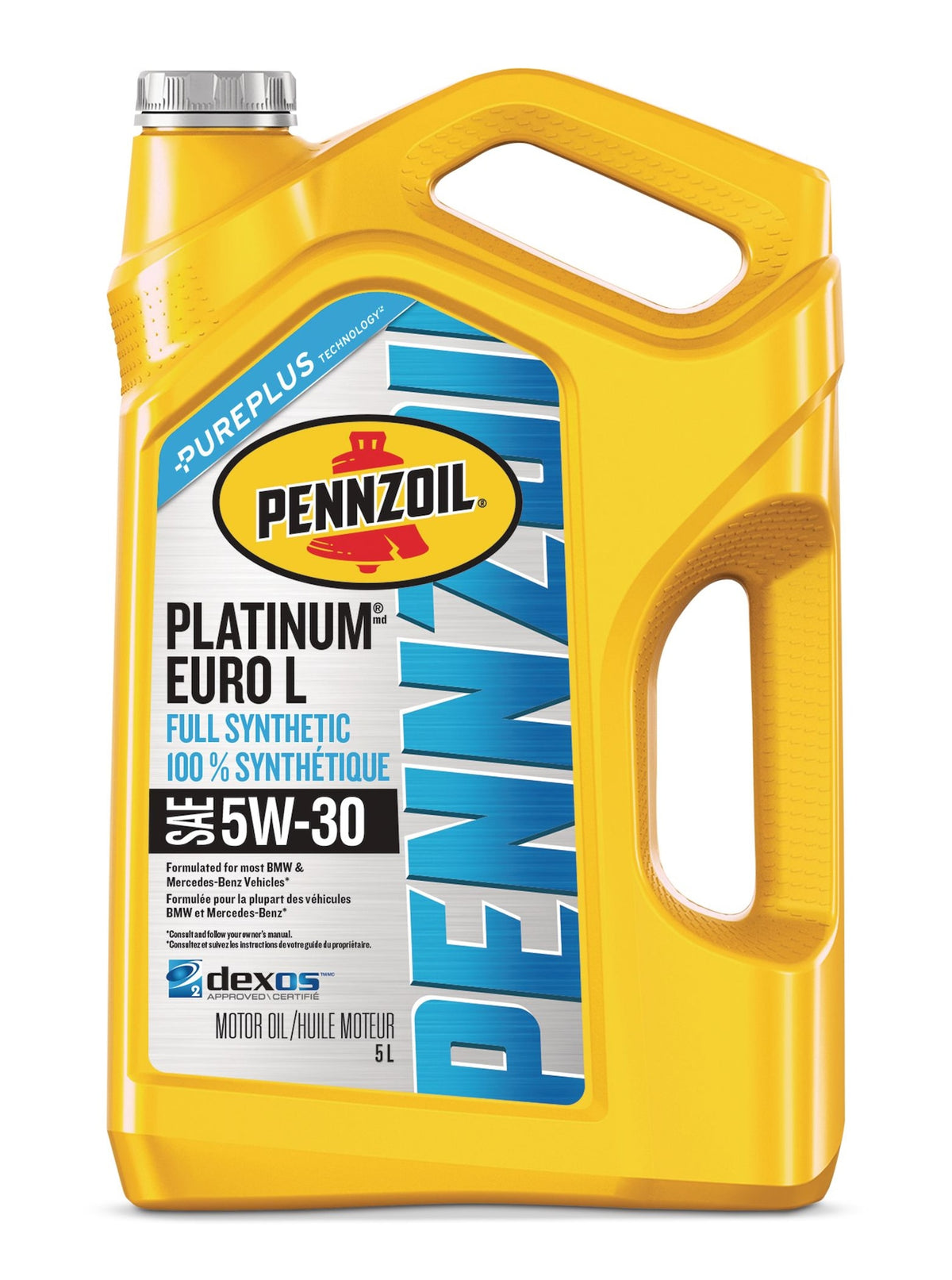 Pennzoil Platinum Euro L 5W30 Synthetic Engine/Motor Oil, 5-L