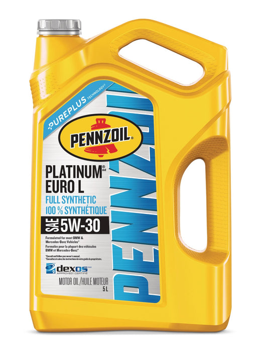 Pennzoil Platinum Euro L 5W30 Synthetic Engine/Motor Oil, 5-L
