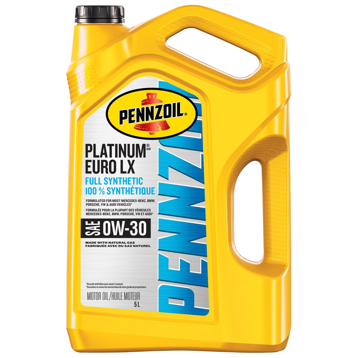 Pennzoil Platinum Euro LX 0W30 Synthetic Engine/Motor Oil, 5-L