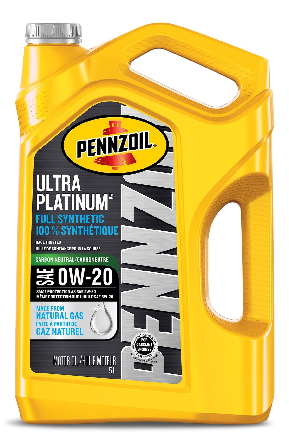 Pennzoil Ultra Platinum 0W20 Synthetic Engine/Motor Oil, 5-L