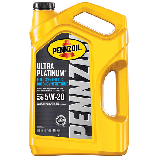 Pennzoil Ultra Platinum 5W20 Synthetic Engine/Motor Oil, 5-L