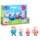 Peppa Pig & Family Figure Playset for Ages 3+, 4-pc