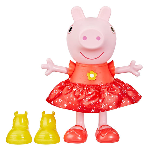 Peppa Pig Peppa’s Muddy Puddles Party Singing and Dancing Doll, English, Ages 3+