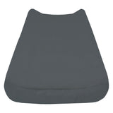 Perlimpinpin Bamboo Baby Changing Pad Cover, Charcoal