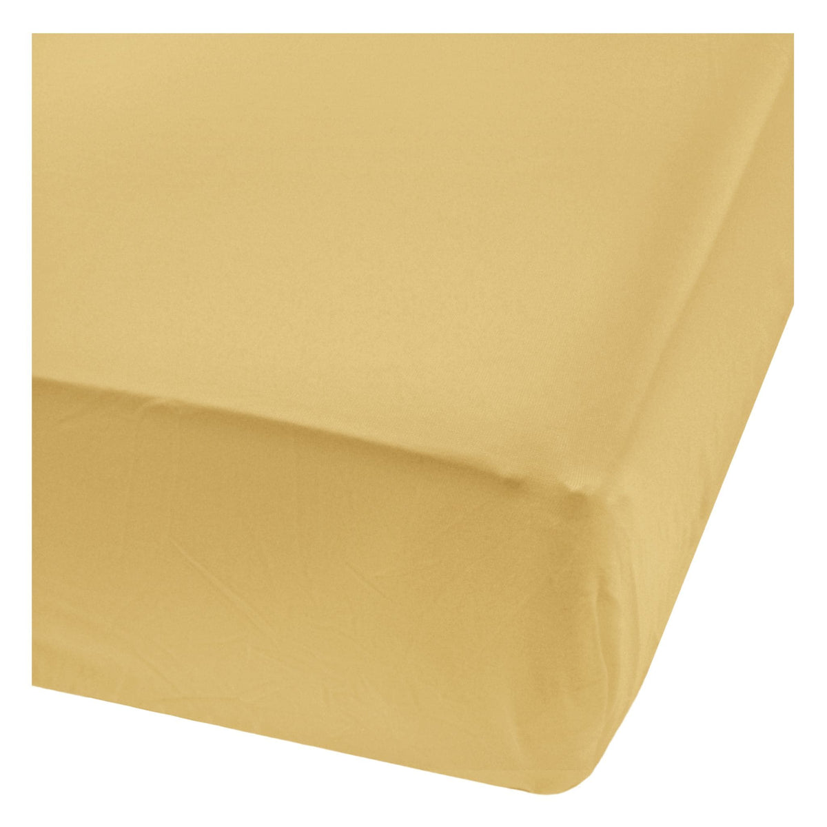 Perlimpinpin Bamboo Baby Crib Fitted Sheets, Curry
