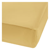 Perlimpinpin Bamboo Baby Crib Fitted Sheets, Curry