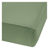 Perlimpinpin Bamboo Baby Crib Fitted Sheets, Hunter Green
