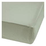Perlimpinpin Bamboo Baby Crib Fitted Sheets, Moss