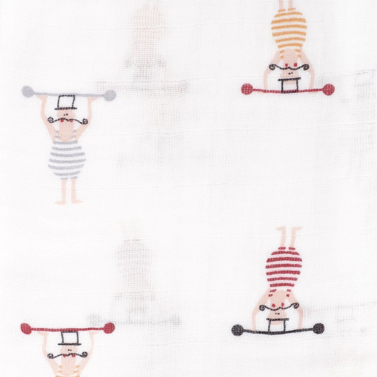 Perlimpinpin Cotton Muslin Baby Swaddle Blanket, Circus