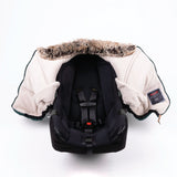 Petit Coulou Winter Baby Car Seat Cover, Sherpa Collection (-30°C to 5°C), Jasper