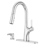 Pfister Ceylon Pull-Down Kitchen Faucet, Polished Chrome