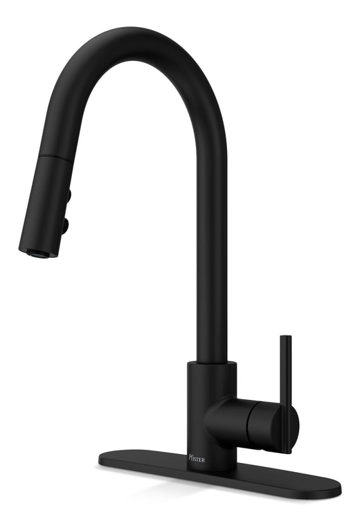Pfister Modern Pull-Down Kitchen Faucet, Matte Black