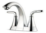 Pfister Pasadena Double Handle 4-in Centreset Bathroom Sink Faucet, WaterSense Certified, Chrome