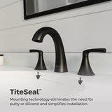 Pfister Rancho 8-in Widespread Bath Faucet, Matte Black image 7