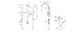 Pfister Rancho 8-in Widespread Bath Faucet, Matte Black image 8