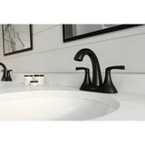 Pfister Rancho Double Handle 4-in Centreset Bathroom Sink Faucet Push & Seal Drain, WaterSense Certified, Matte Black image 7