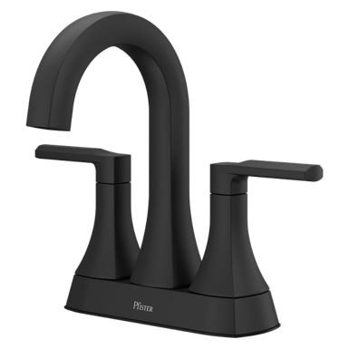 Pfister Vaneri 4-in Centreset Bath Faucet, Matte Black