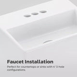 Pfister Vaneri 4-in Centreset Bath Faucet, Matte Black image 7