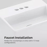 Pfister Vaneri 4-in Centreset Bath Faucet, Stainless Steel image 6
