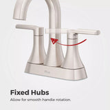 Pfister Vaneri 4-in Centreset Bath Faucet, Stainless Steel image 8
