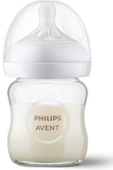 Philips Avent Glass Bottle with Response Nipple 4-oz, 1-pk