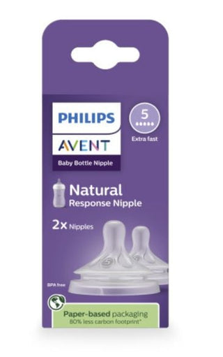 Philips Avent Response Nipple Flow 5 for 6M+, 2-pk