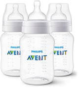 Philips Avent SCY103/03 Anti-Colic Baby Bottle, 9-oz, 3-pk