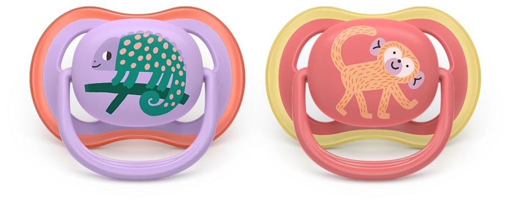 Philips Avent Ultra Air Pacifier 18m+, Chameleon, 2-pk