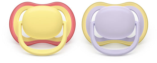 Philips Avent Ultra Air Powder Yellow Pacifier for 0-6M, 2-pk