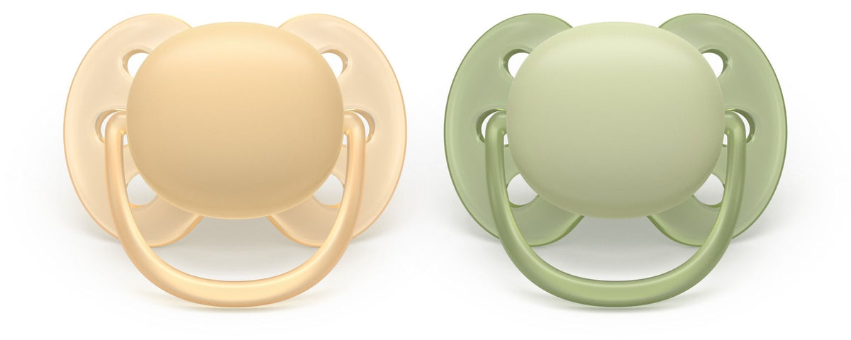 Philips Avent Ultra Soft Beige Pacifier for 6-18M, 2-pk