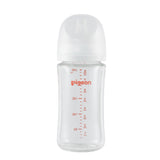 Pigeon Glass Bottle with Silicone Nipple (M), 8-oz, 3 Months+