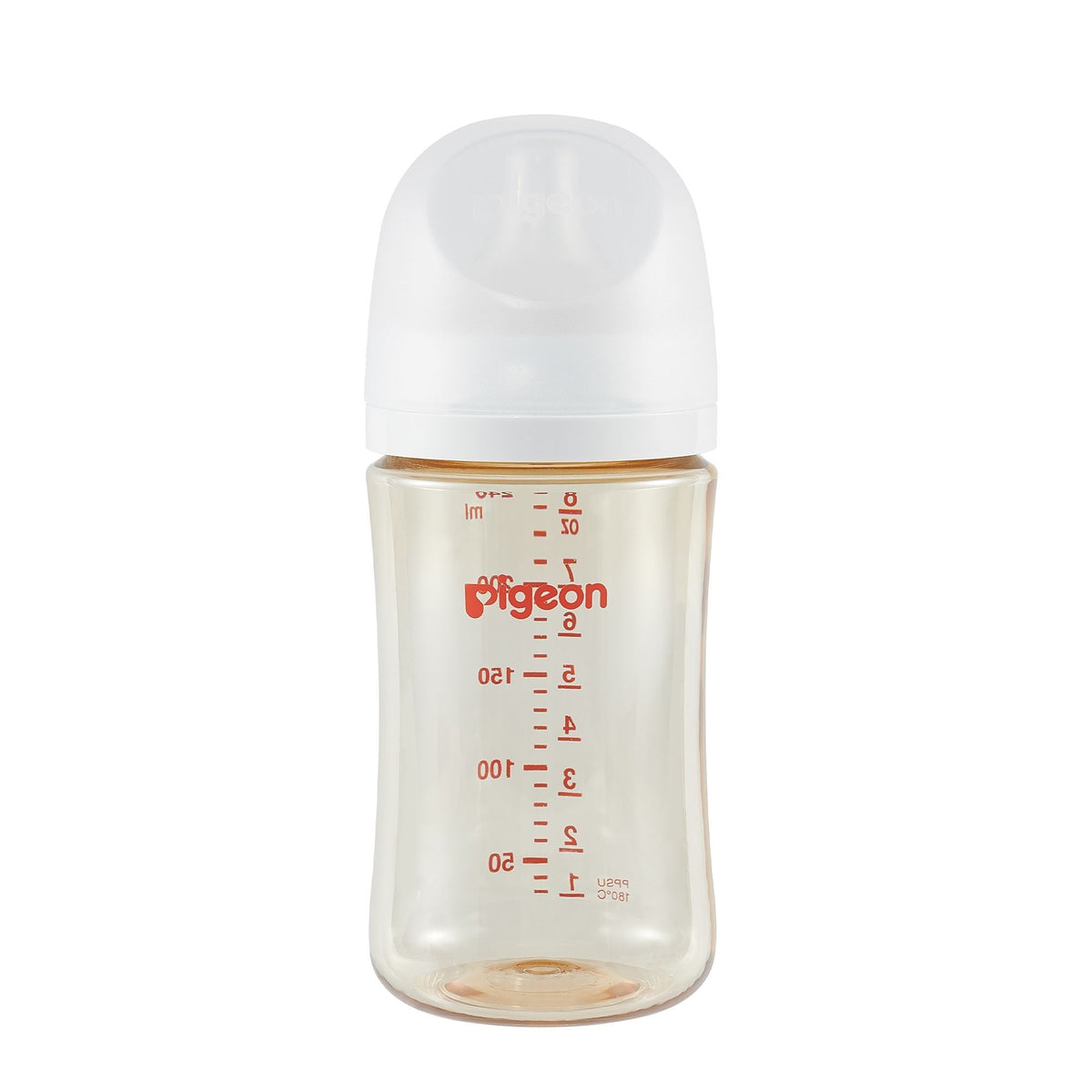 Pigeon PPSU Bottle with Silicone Nipple (M), 8-oz, 3 Months