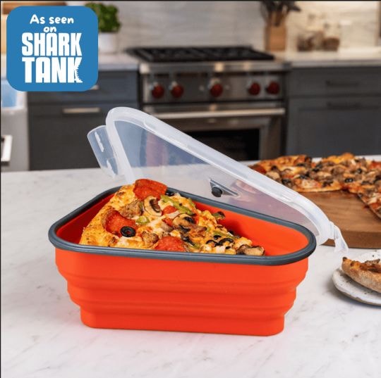 Pizza Pack Reusable Pizza Storage Container with 5 Microwavable Serving Trays