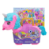 Polly Pocket 35th Celebration Unicorn Partyland Playset, Includes 2 Micro Dolls, Pets & 25+ Surprise Accessories, Kids Ages 3+ image 2