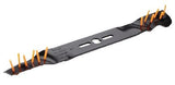 Power Rake Universal 6-in-1 Replacement Lawn Mower Blade, 21-in/22-in, Removable Tines