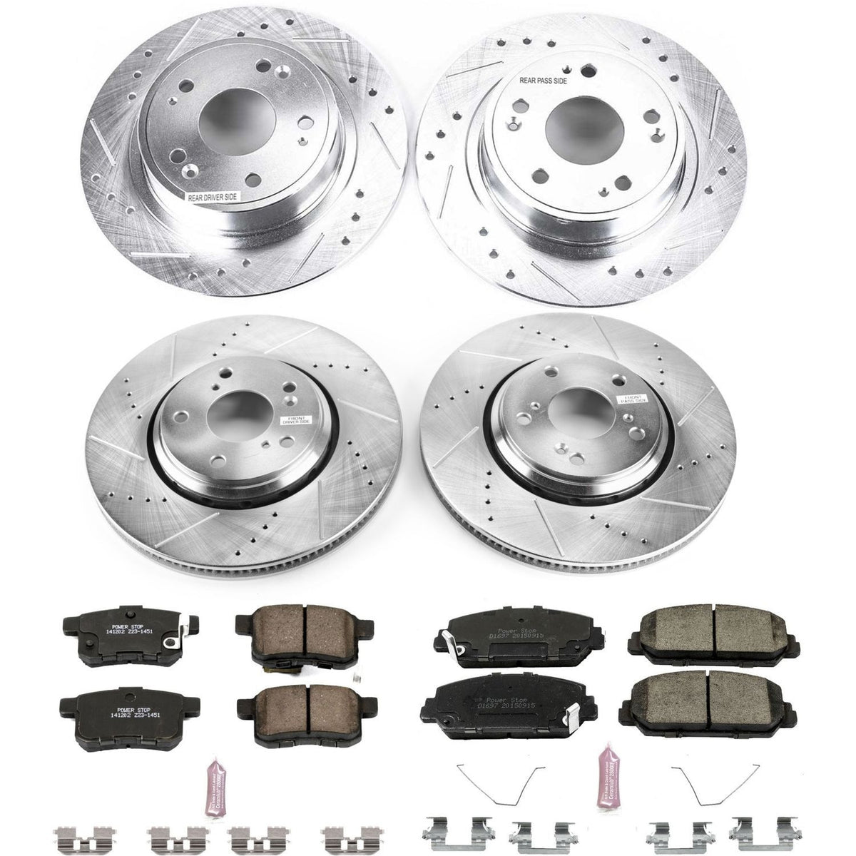 Power Stop Z23 Evolution Sport Performance Brake Kit - Front & Rear (Part# K6000 - K16000)