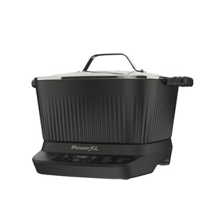 PowerXL StirMax Digital Programmable Slow/Multi-Cooker with 9 Cooking Pre-Sets, Black