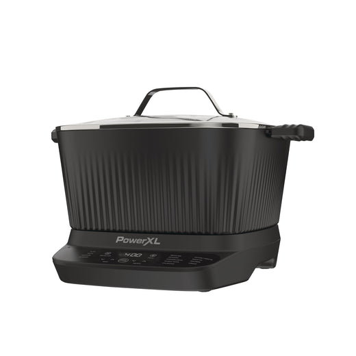 PowerXL StirMax Digital Programmable Slow/Multi-Cooker with 9 Cooking Pre-Sets, Black