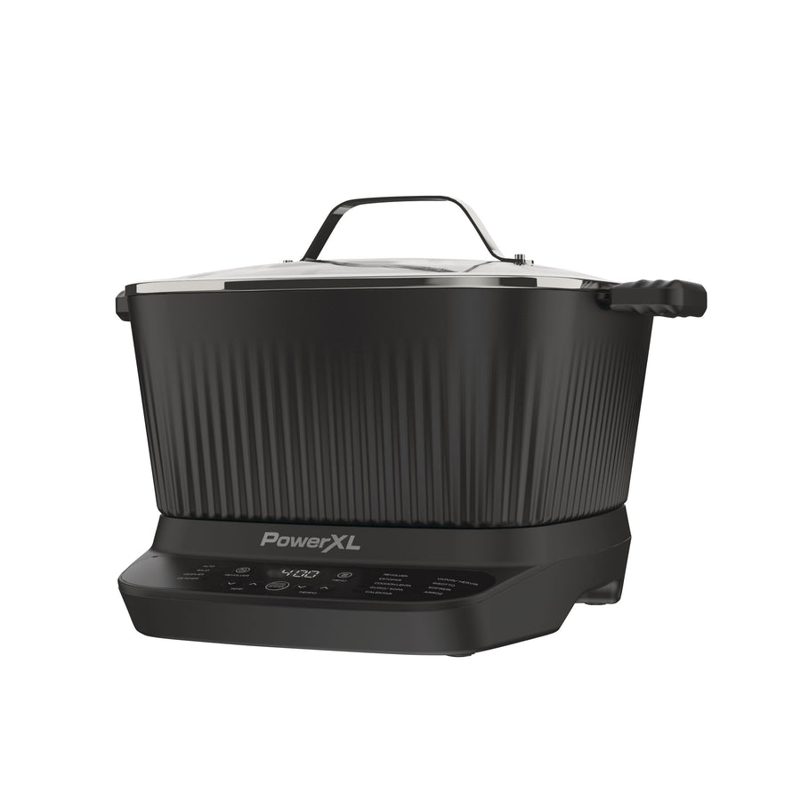 PowerXL StirMax Digital Programmable Slow/Multi-Cooker with 9 Cooking Pre-Sets, Black