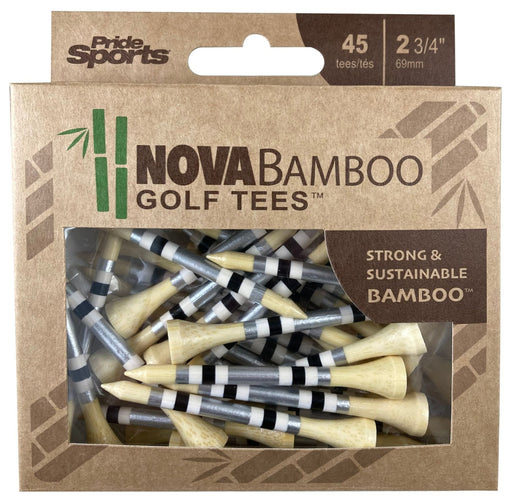 Pride Nova Bamboo Golf Tee, 2 3/4-in, 45-pk