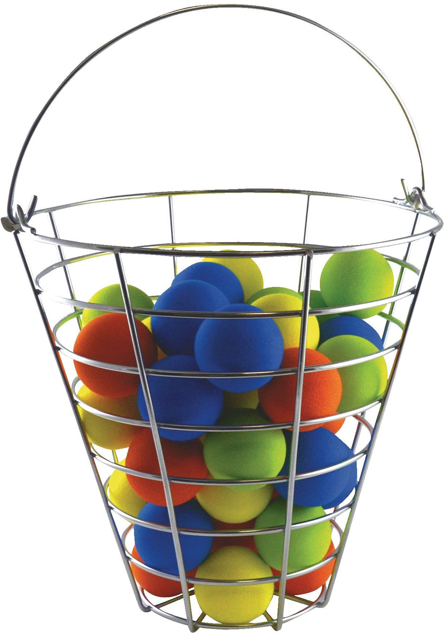 PrideSports Foam Practice Golf Balls with Range Bucket, 42-pk, Assorted Colours